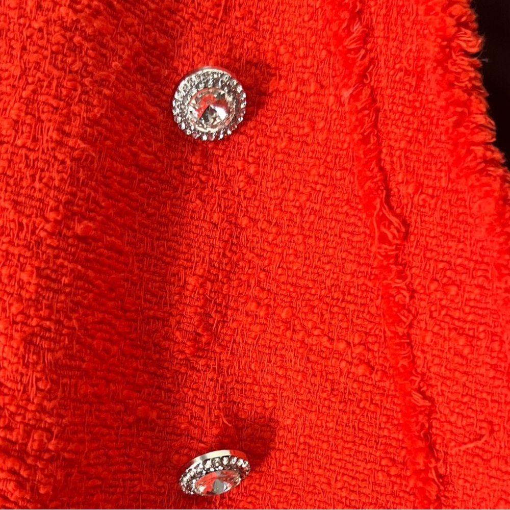 Zara Women's Coral Textured Blazer - Picture 2 of 6